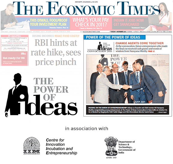 Innovation Grant by Department of Science and
                        Technology (DST), Government of India